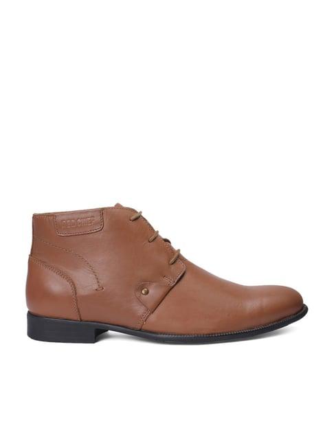 red chief men's tan chukka boots