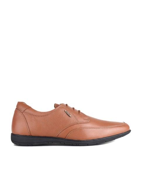 red chief men's tan derby shoes