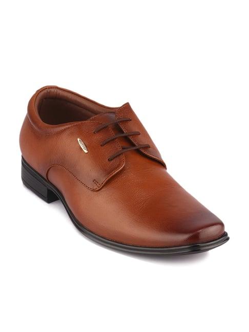 red chief men's tan derby shoes