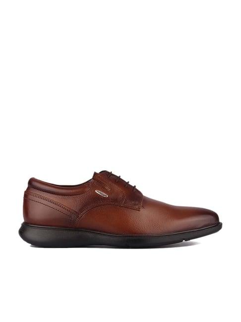 red chief men's tan derby shoes