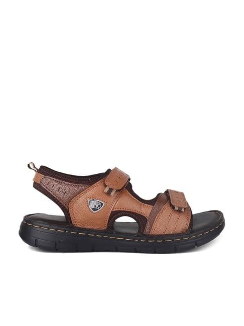 red chief men's tan floater sandals