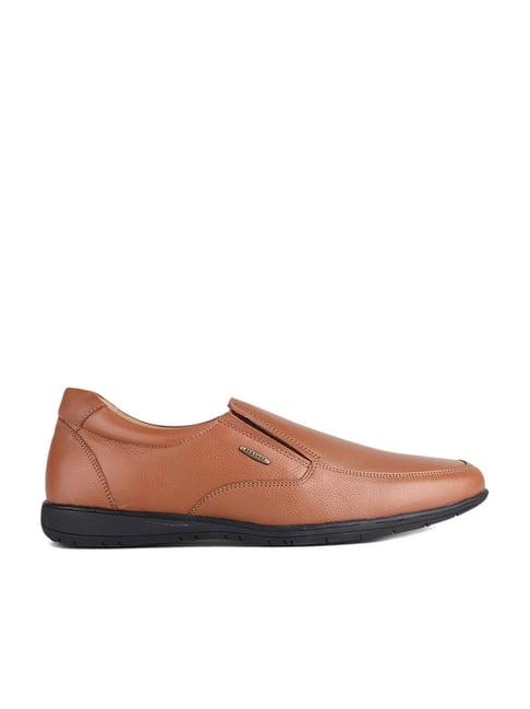 red chief men's tan formal loafers