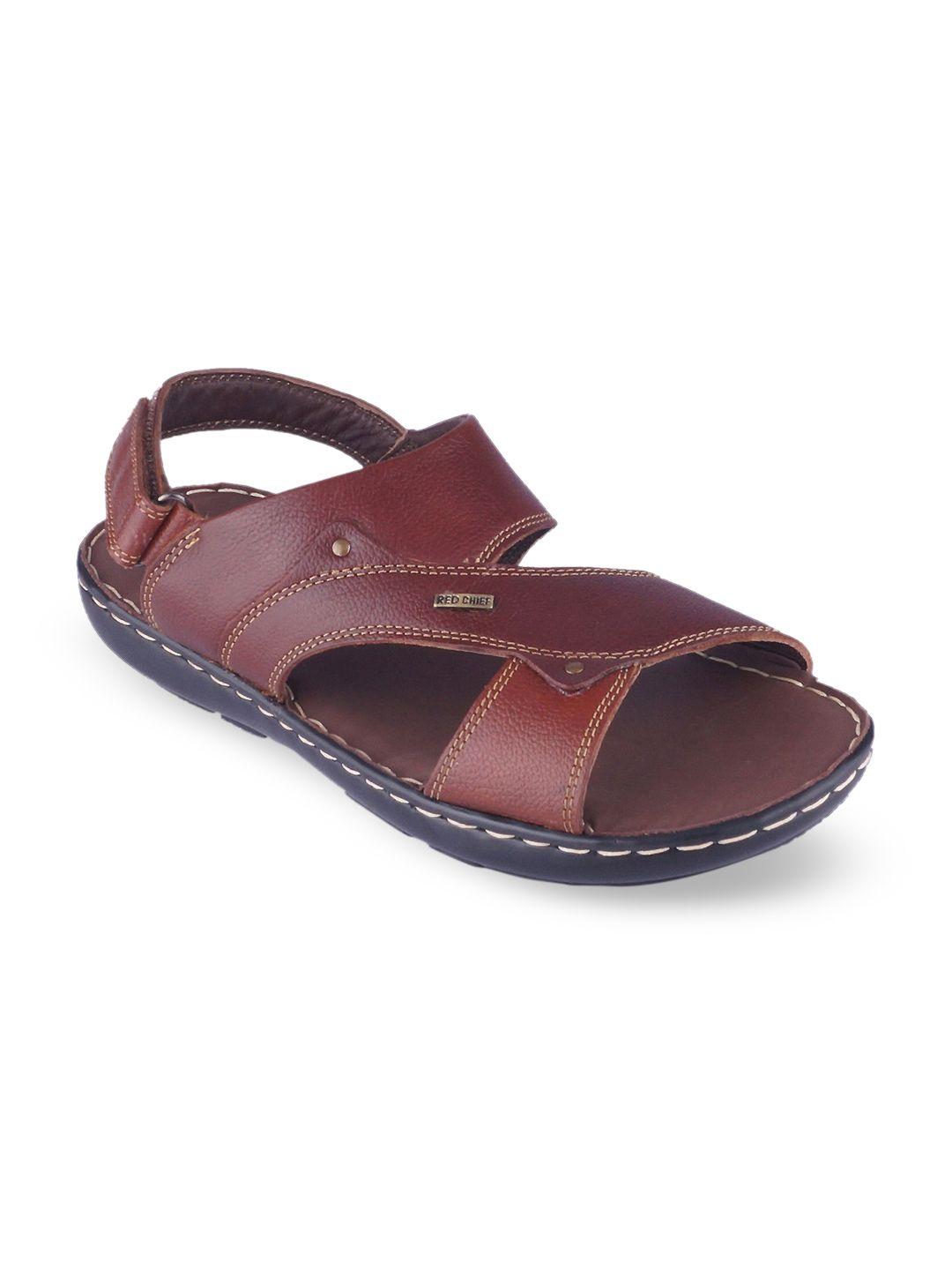 red chief men brown comfort sandals