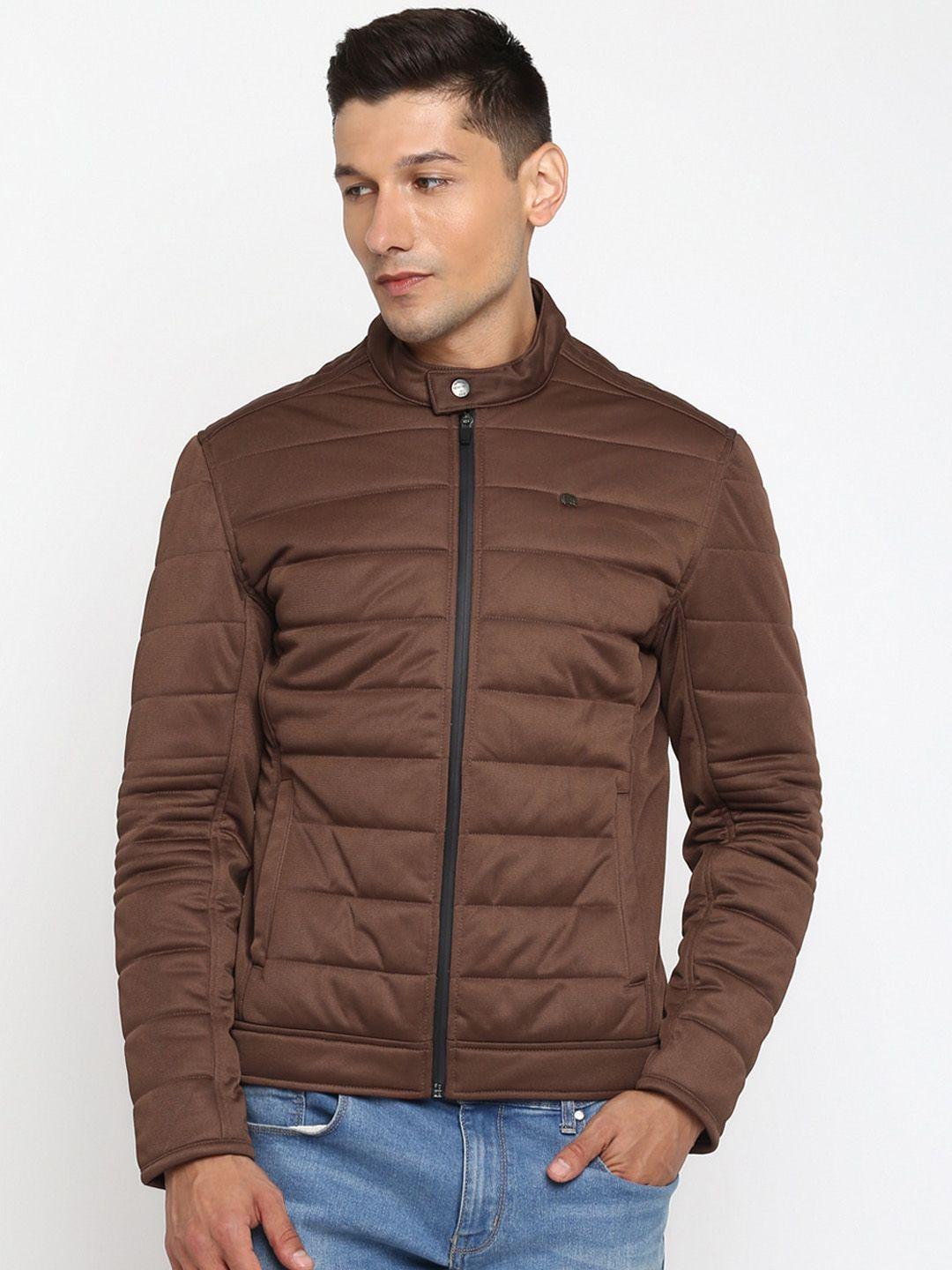 red chief men brown water resistant padded jacket