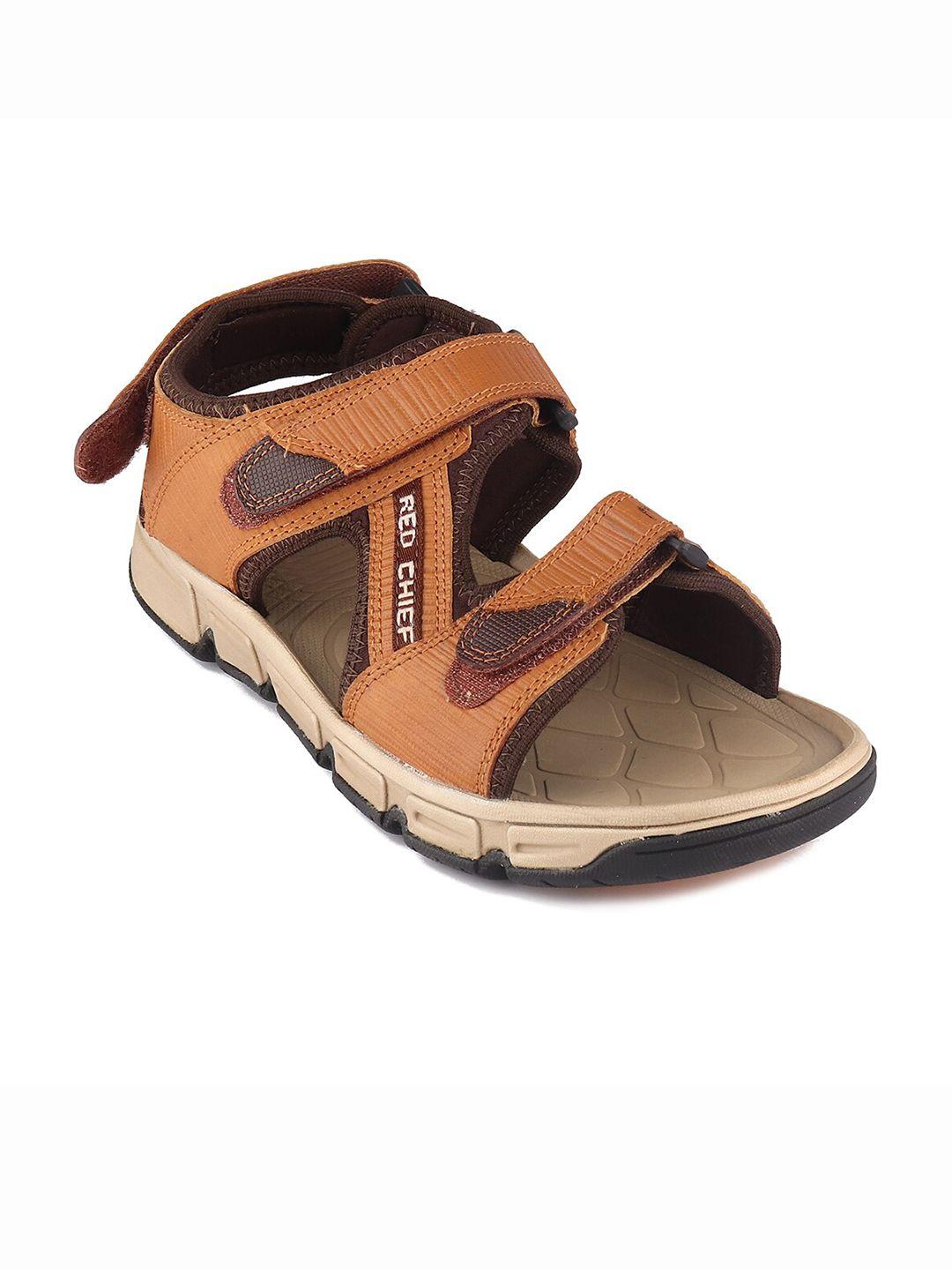 red chief men leather sports sandals