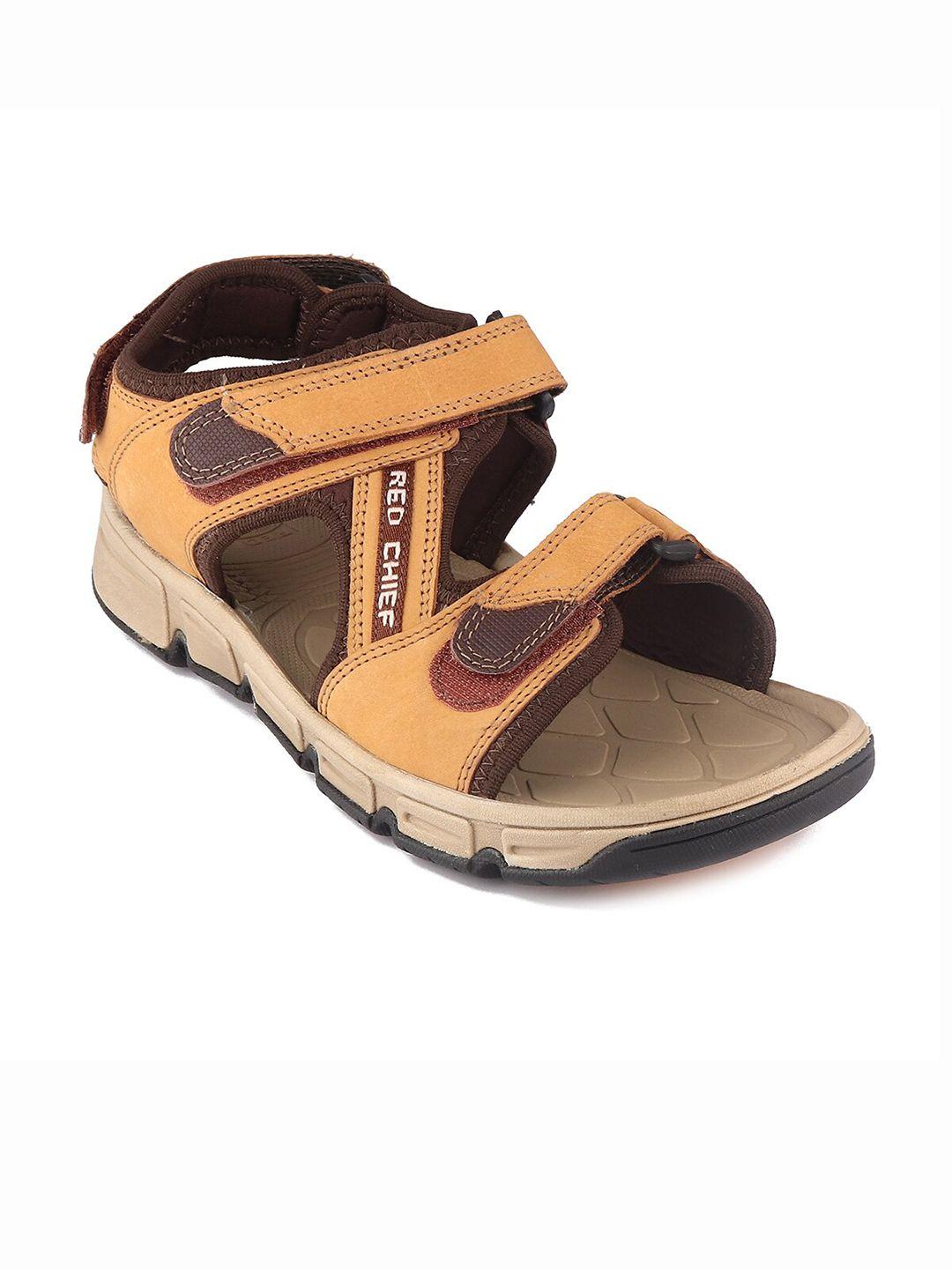 red chief men leather sports sandals