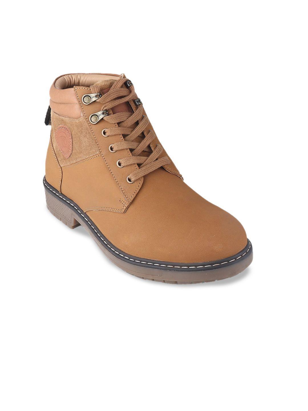 red chief men mid-top leather regular boots