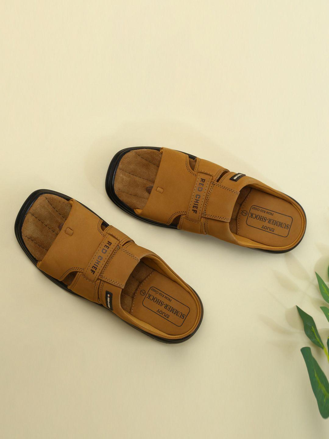 red chief men rust comfort sandals