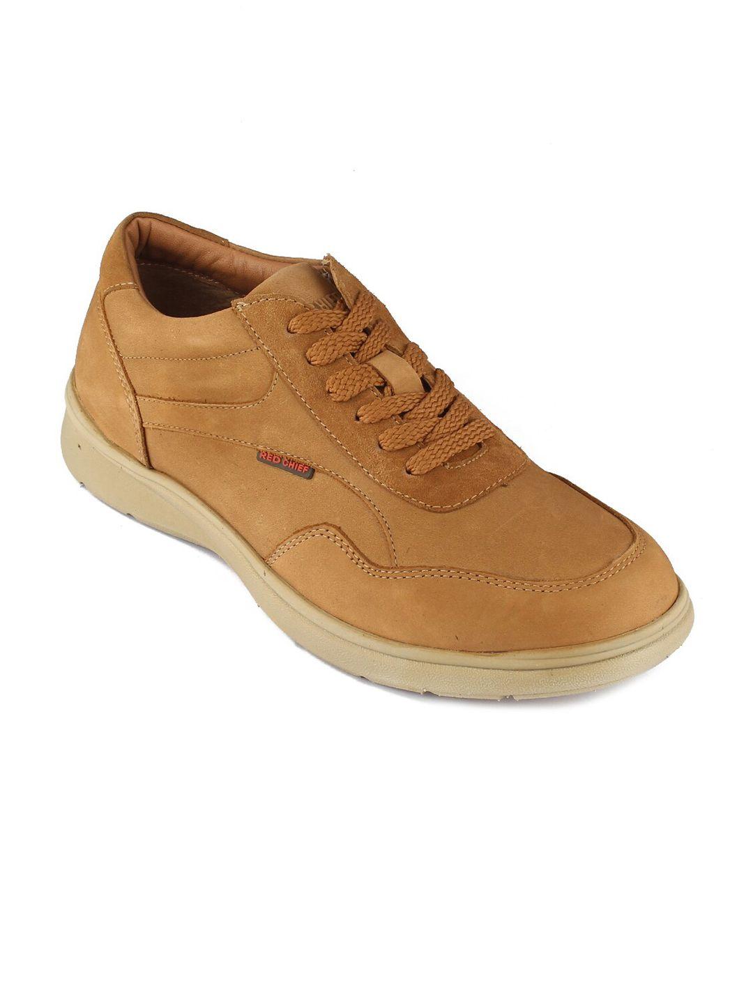 red chief men rust leather sneakers