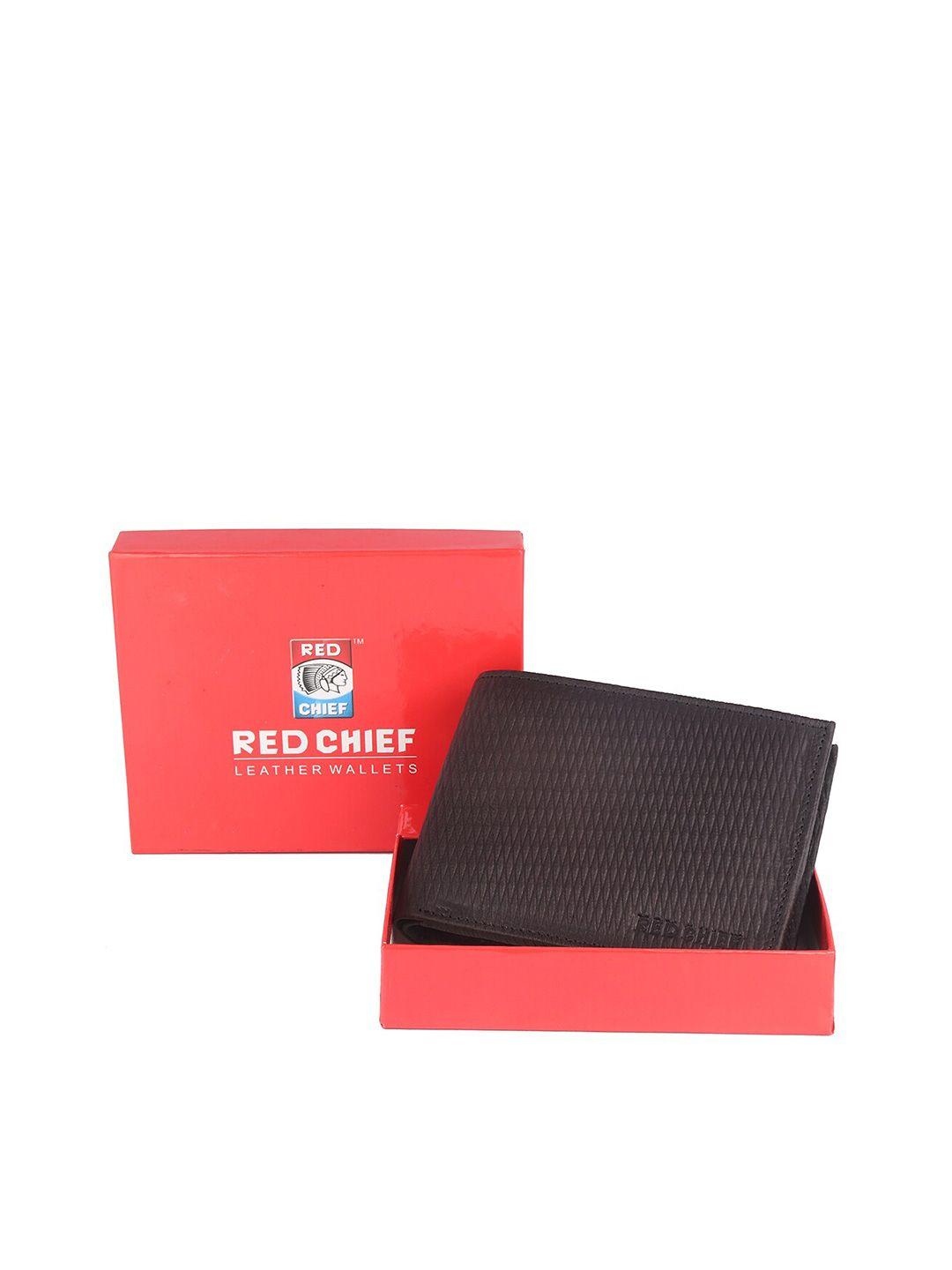 red chief men textured leather card holder