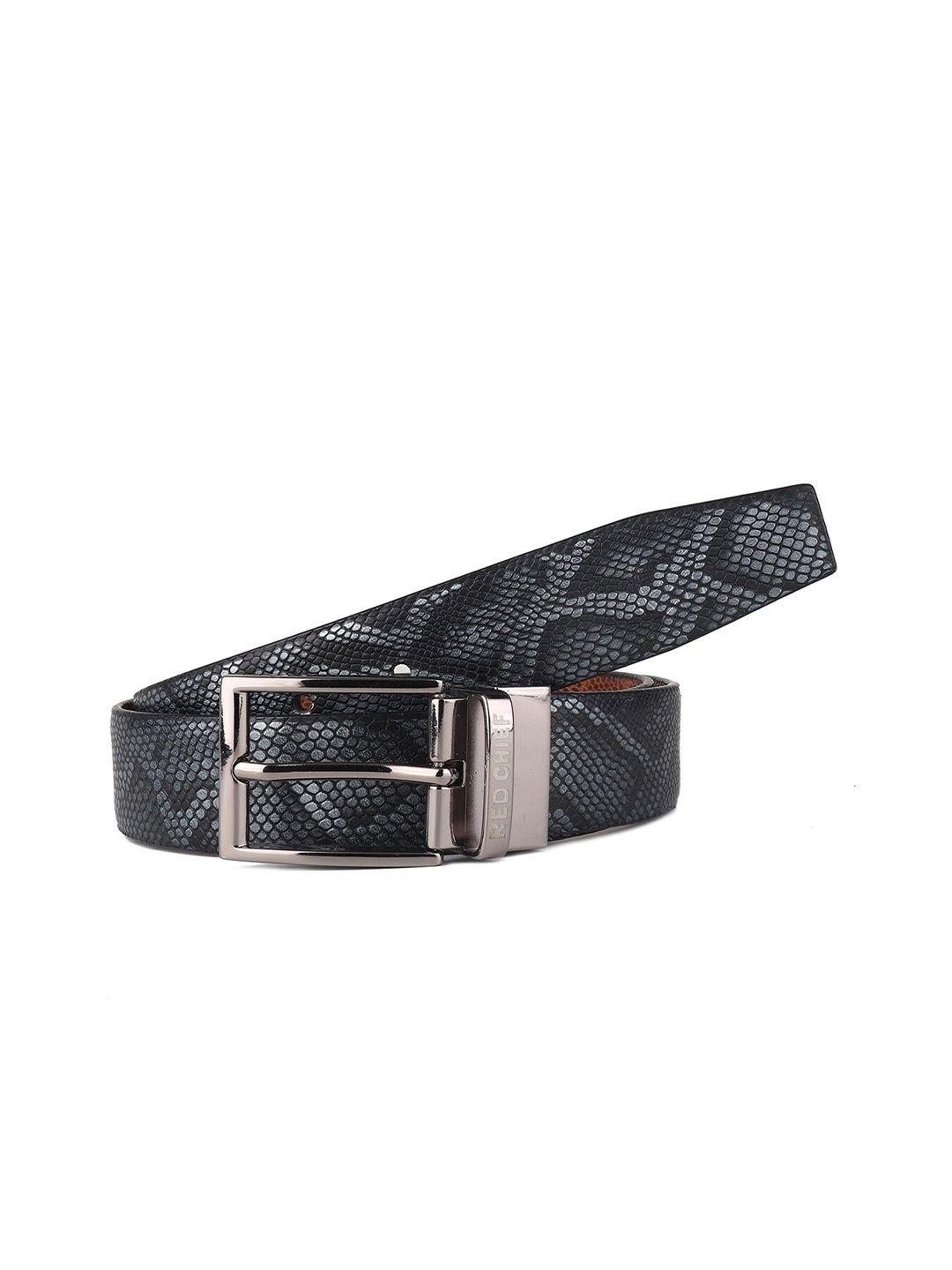 red chief men textured leather reversible belt