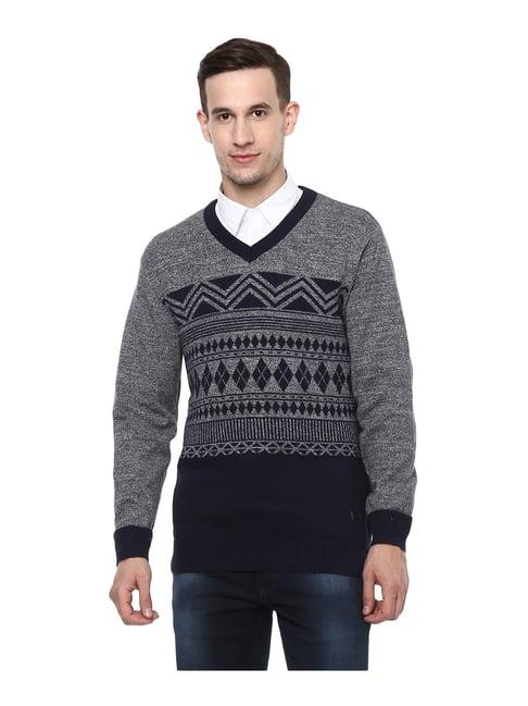 red chief navy & grey sweater