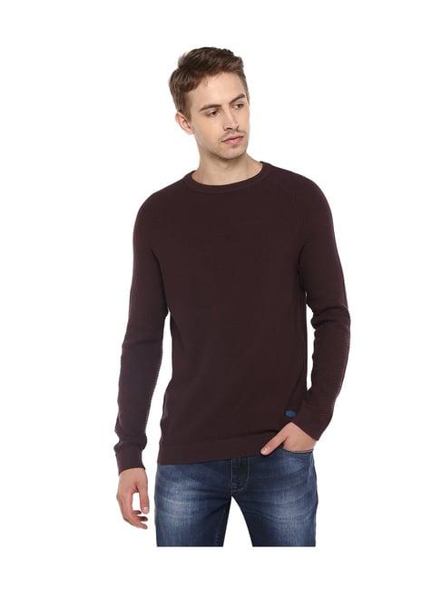 red chief wine cotton sweater