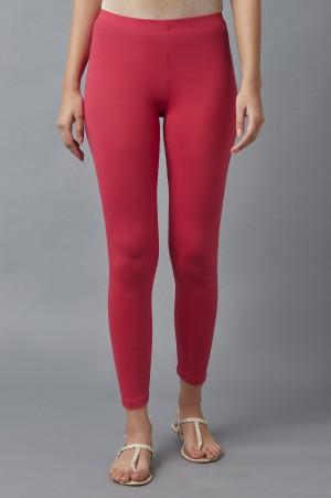 red cotton lycra tights