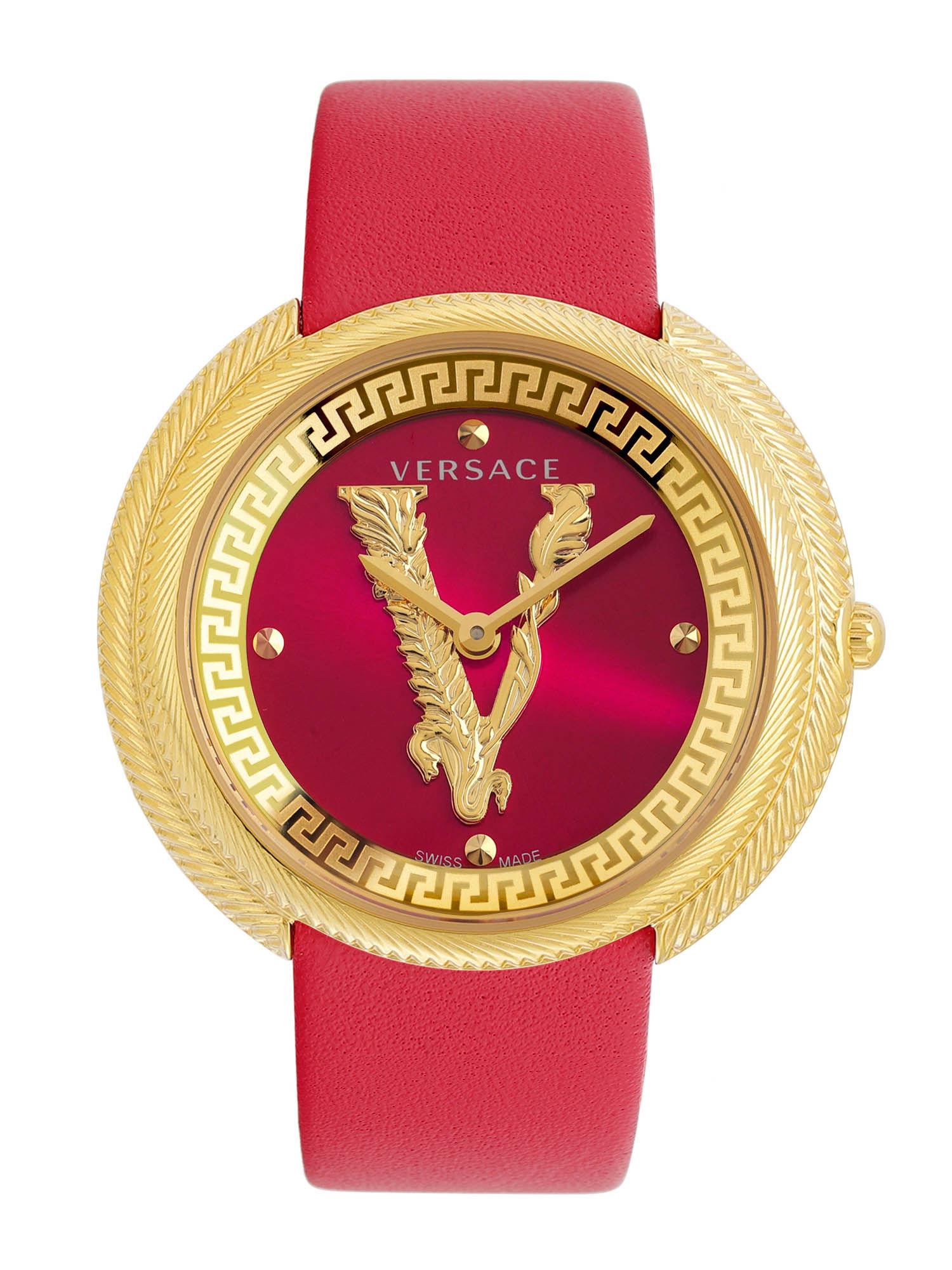 red dial analog women watch - ve2ca0423