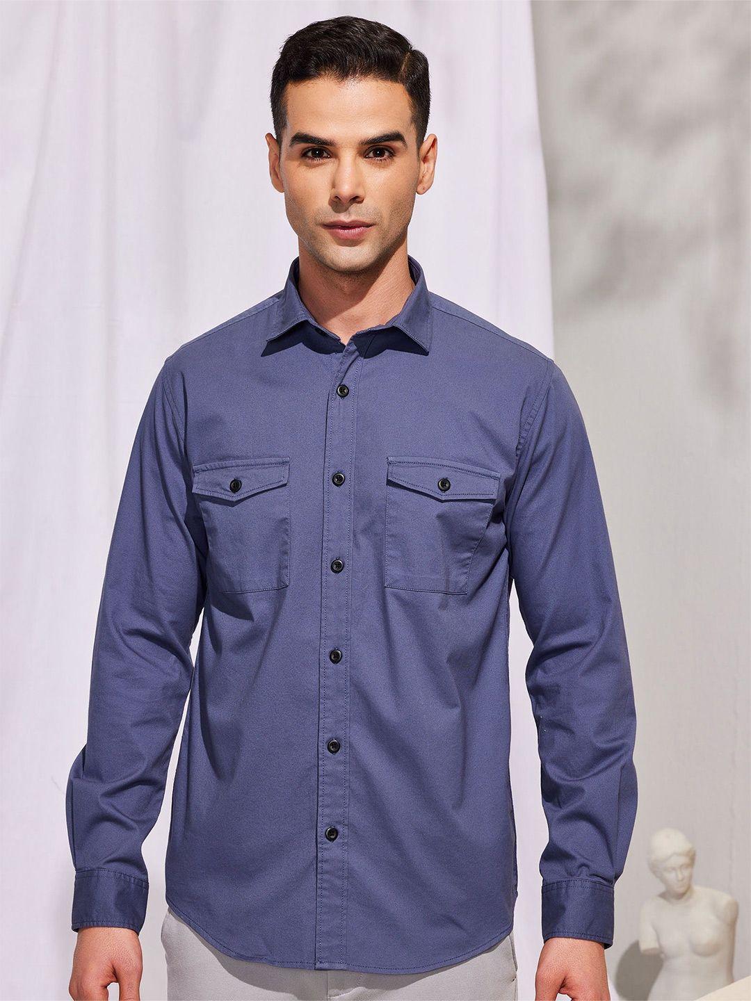 red flame men opaque casual shirt