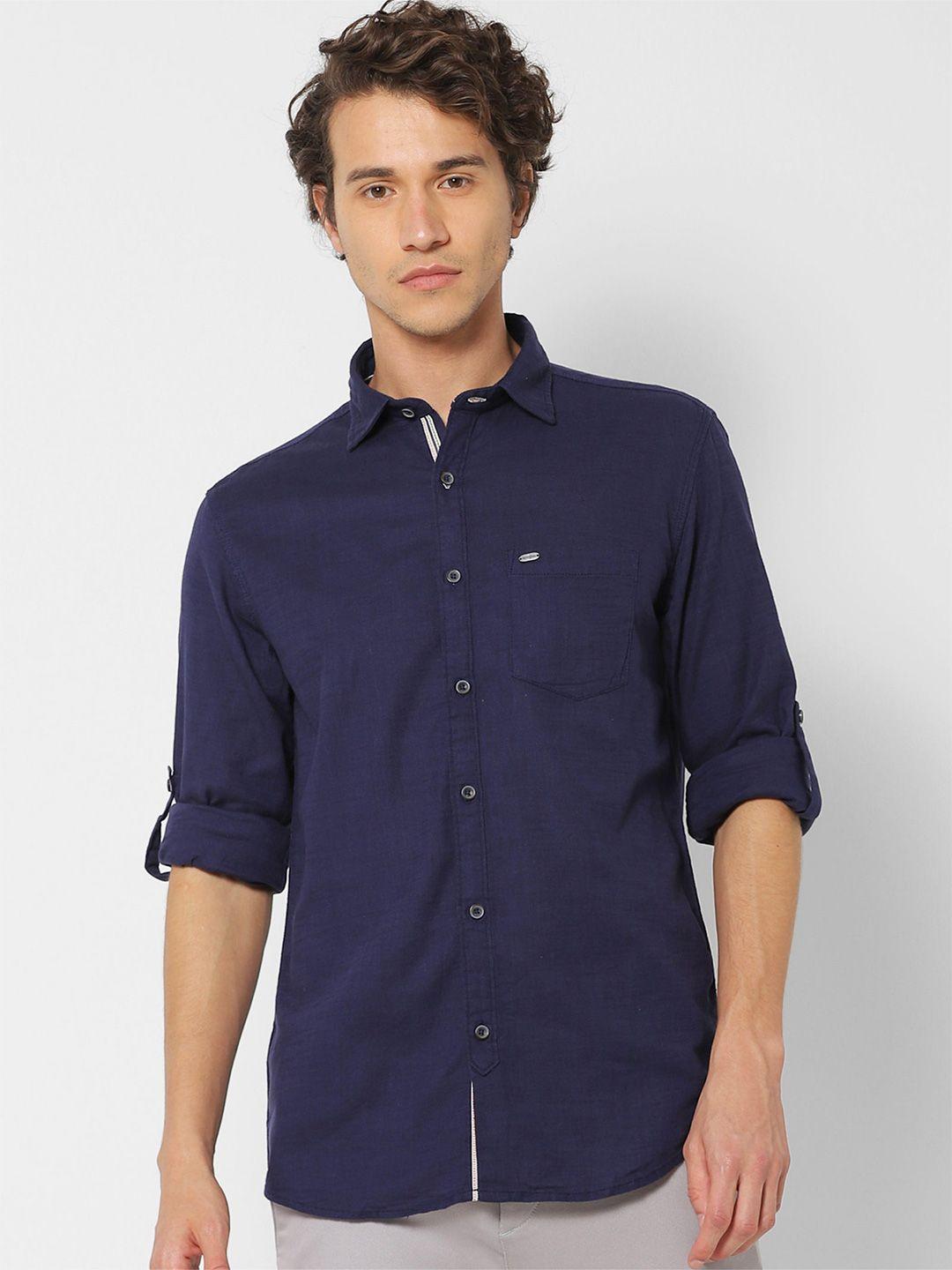 red flame men opaque casual shirt