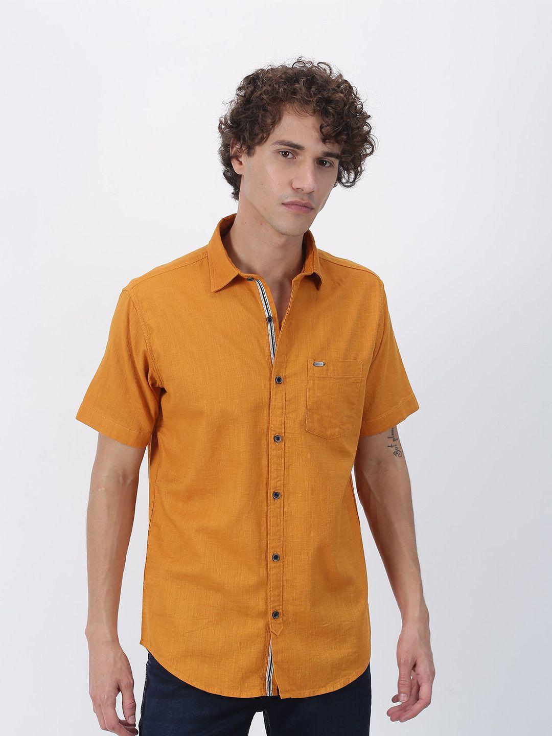 red flame men opaque casual shirt