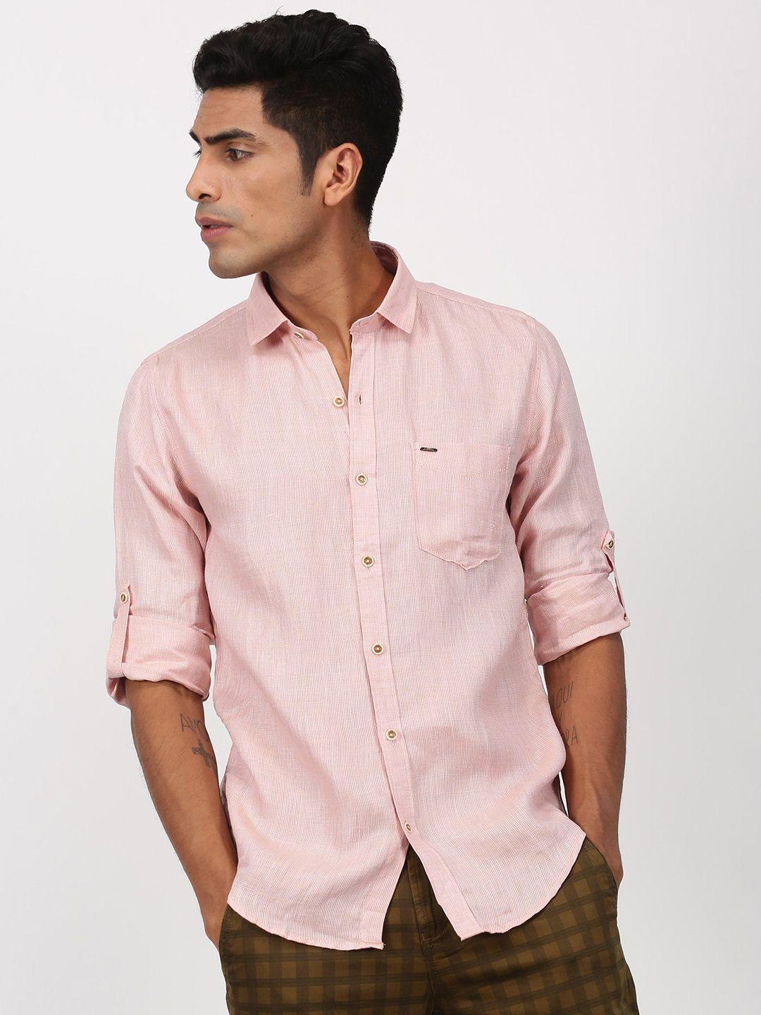 red flame men opaque casual shirt