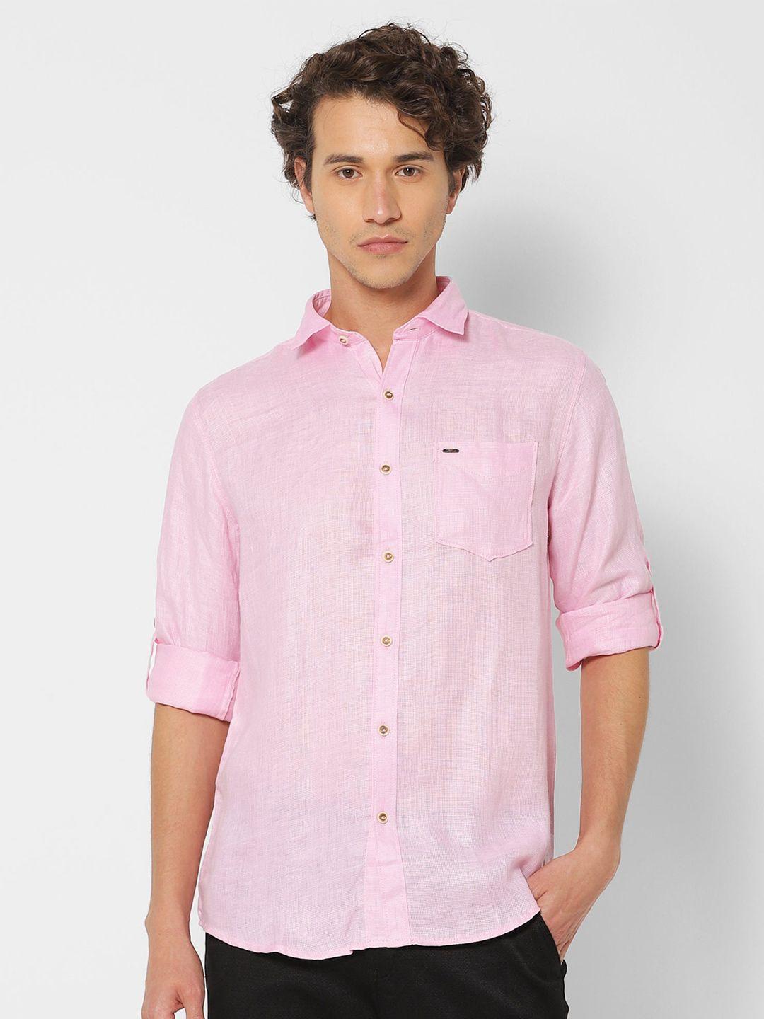 red flame men opaque casual shirt