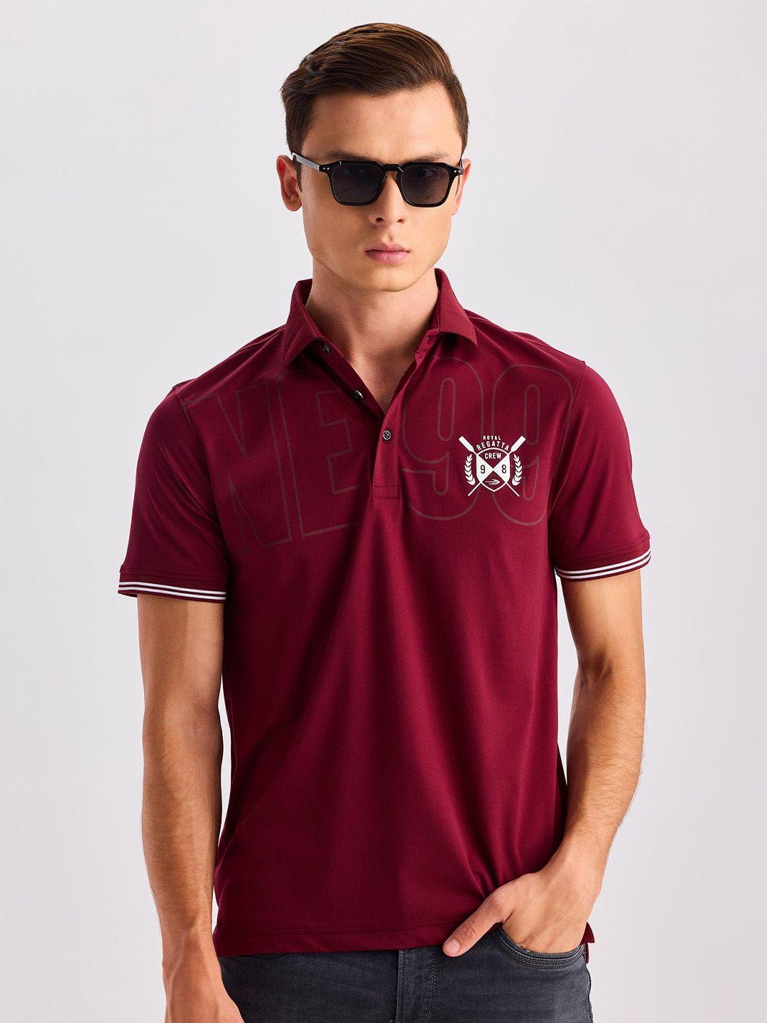 red flame men polo collar pockets t-shirt