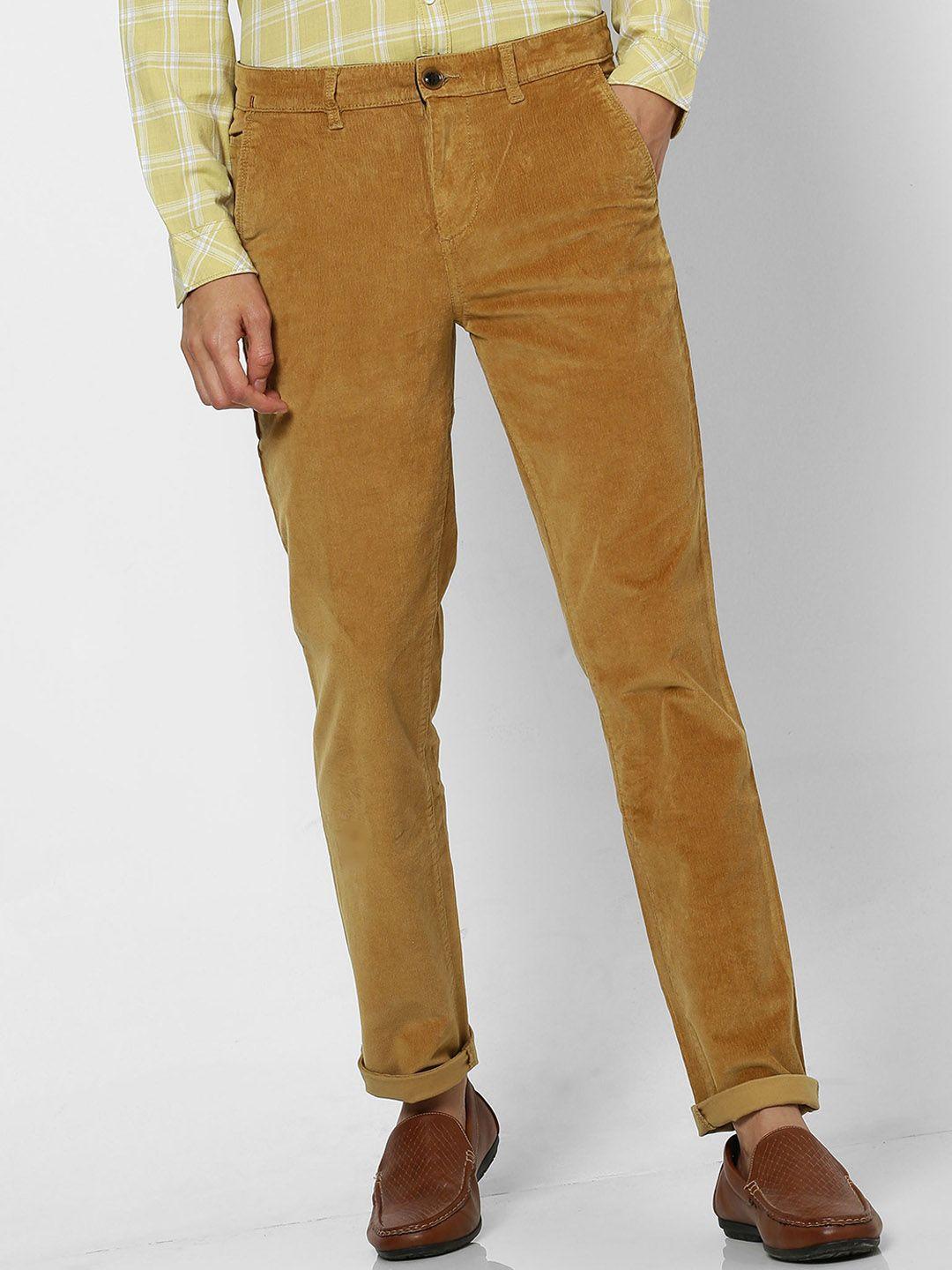 red flame men slim fit stretchable regular trousers