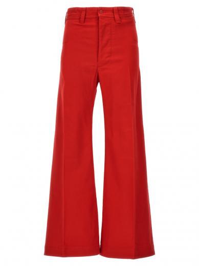 red flared pants