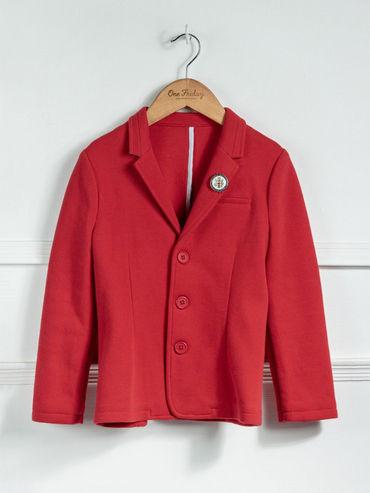 red full sleeve blazer