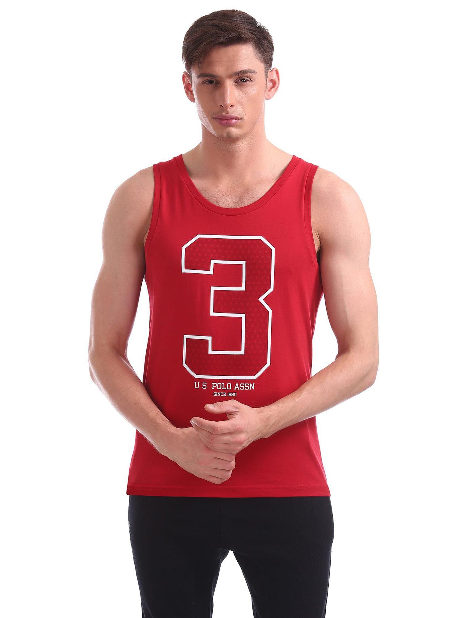 red i617 comfort fit cotton vest red