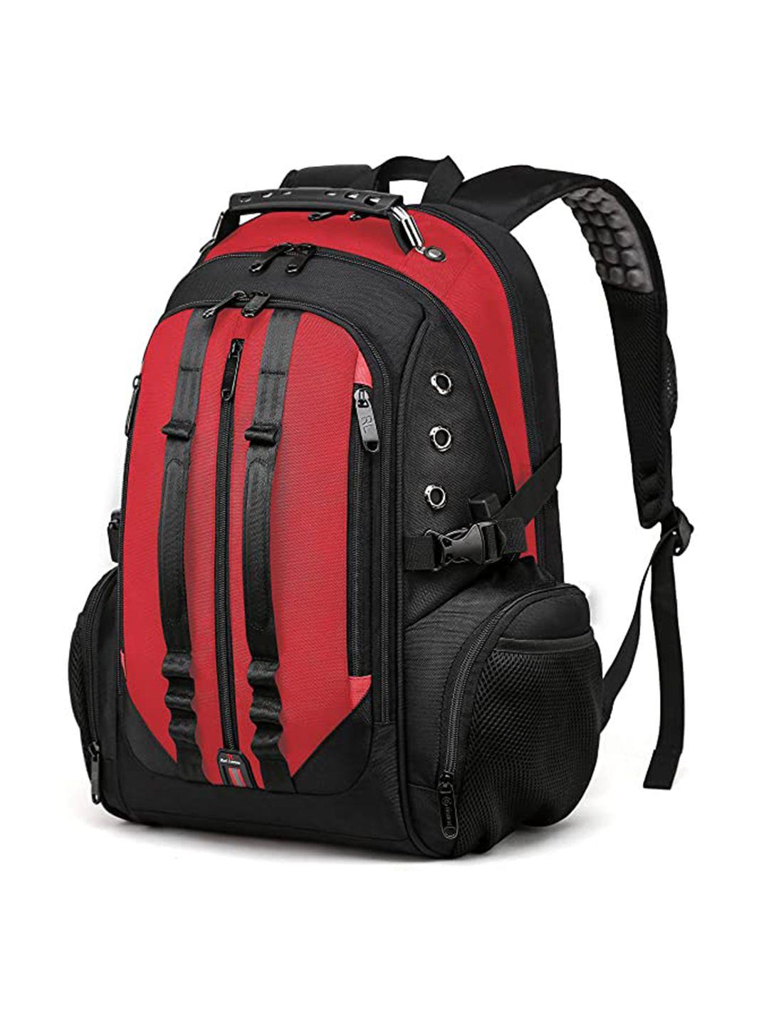 red lemon unisex  colourblocked backpack