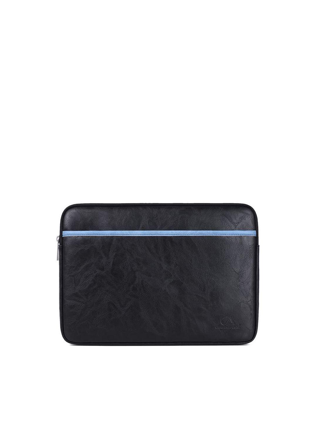red lemon unisex black & blue laptop bag