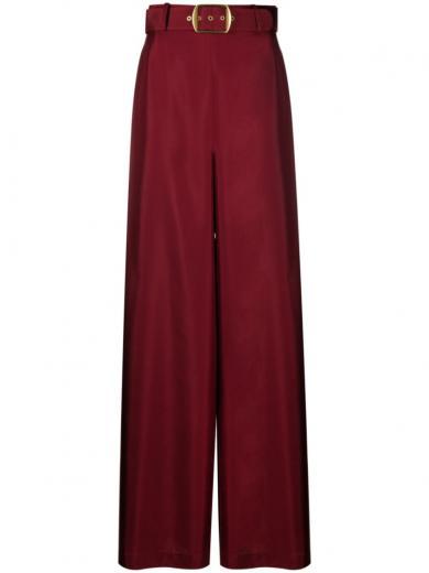 red luminosity belted pant