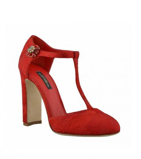 red mary jane heels