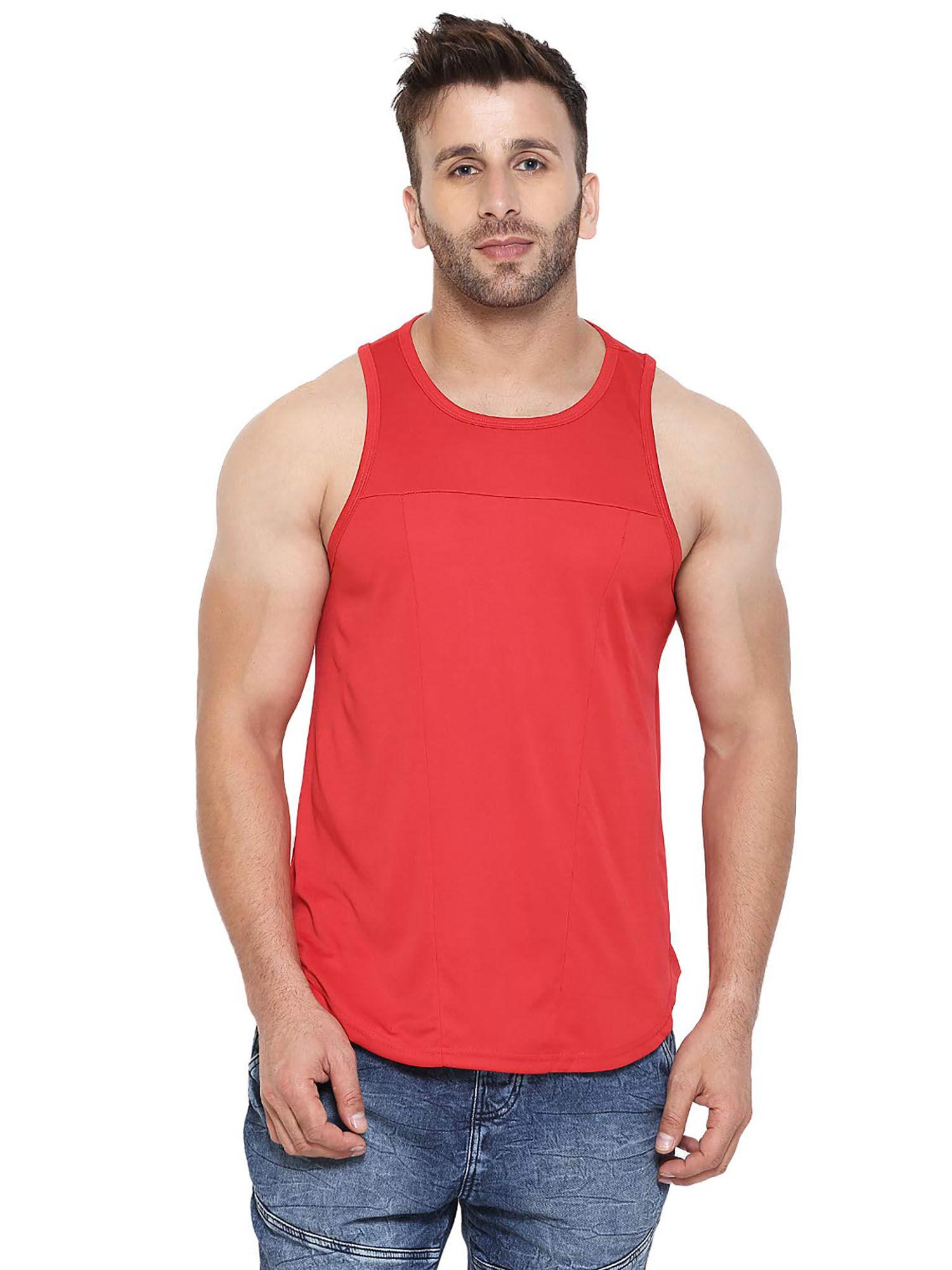 red men gym tank tops red