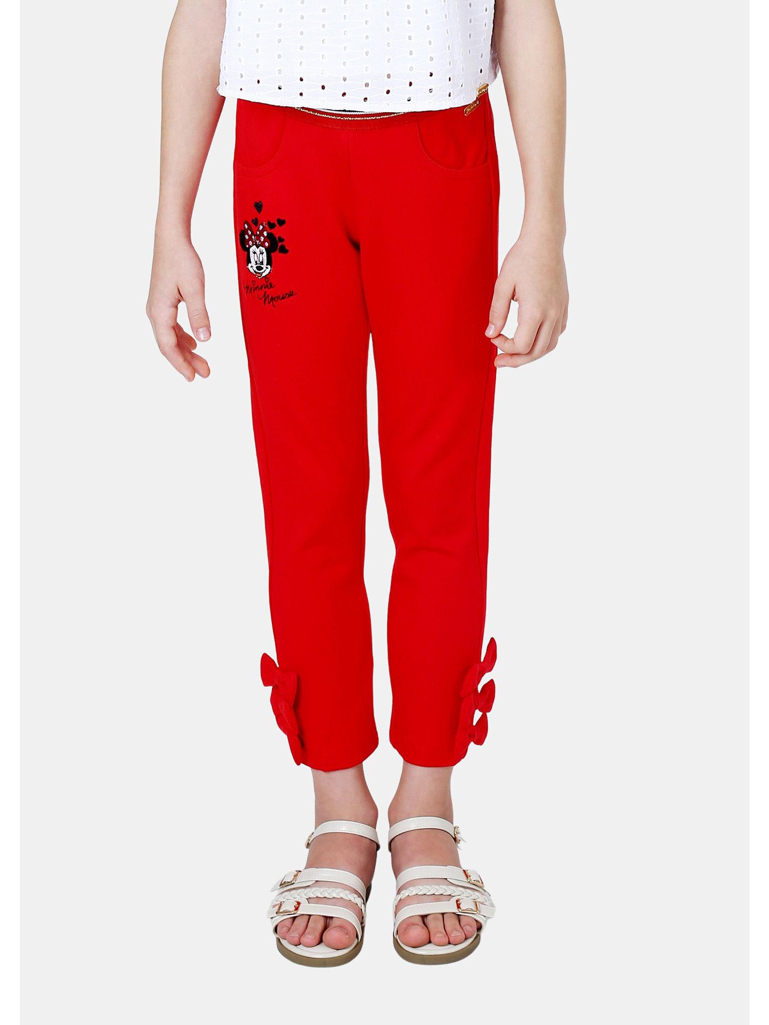 red minnie mouse leggings