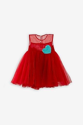 red net dress for girls