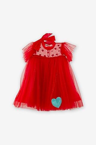 red net dress for girls