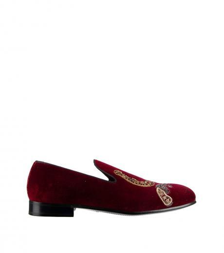 red pistols horseshoe loafers