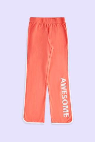 red printed full length mid rise casual girls regular fit track pants