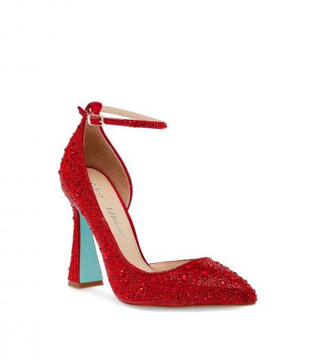 red ramsy slingback heels