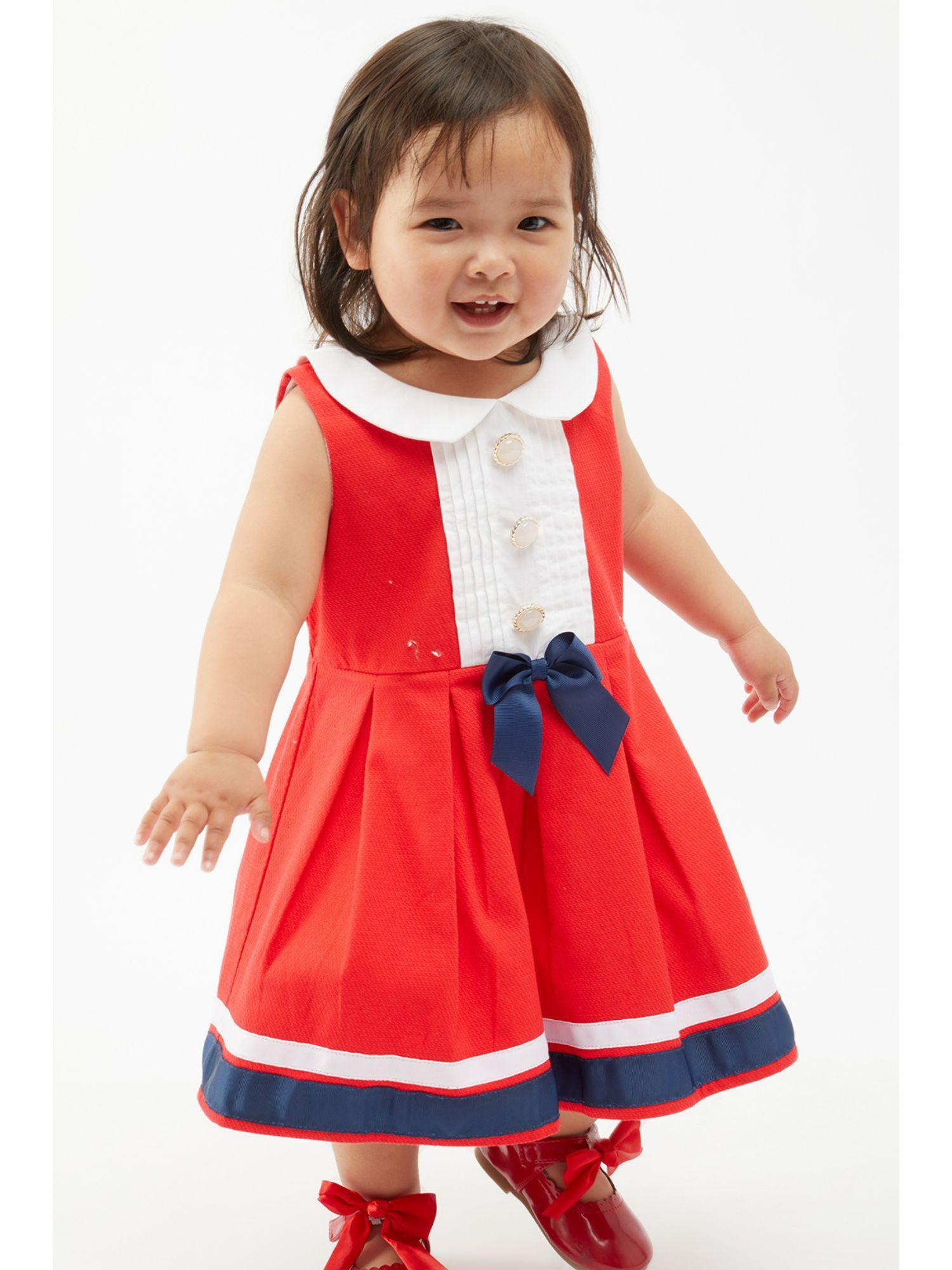 red sailor dress