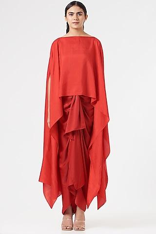 red silk cape