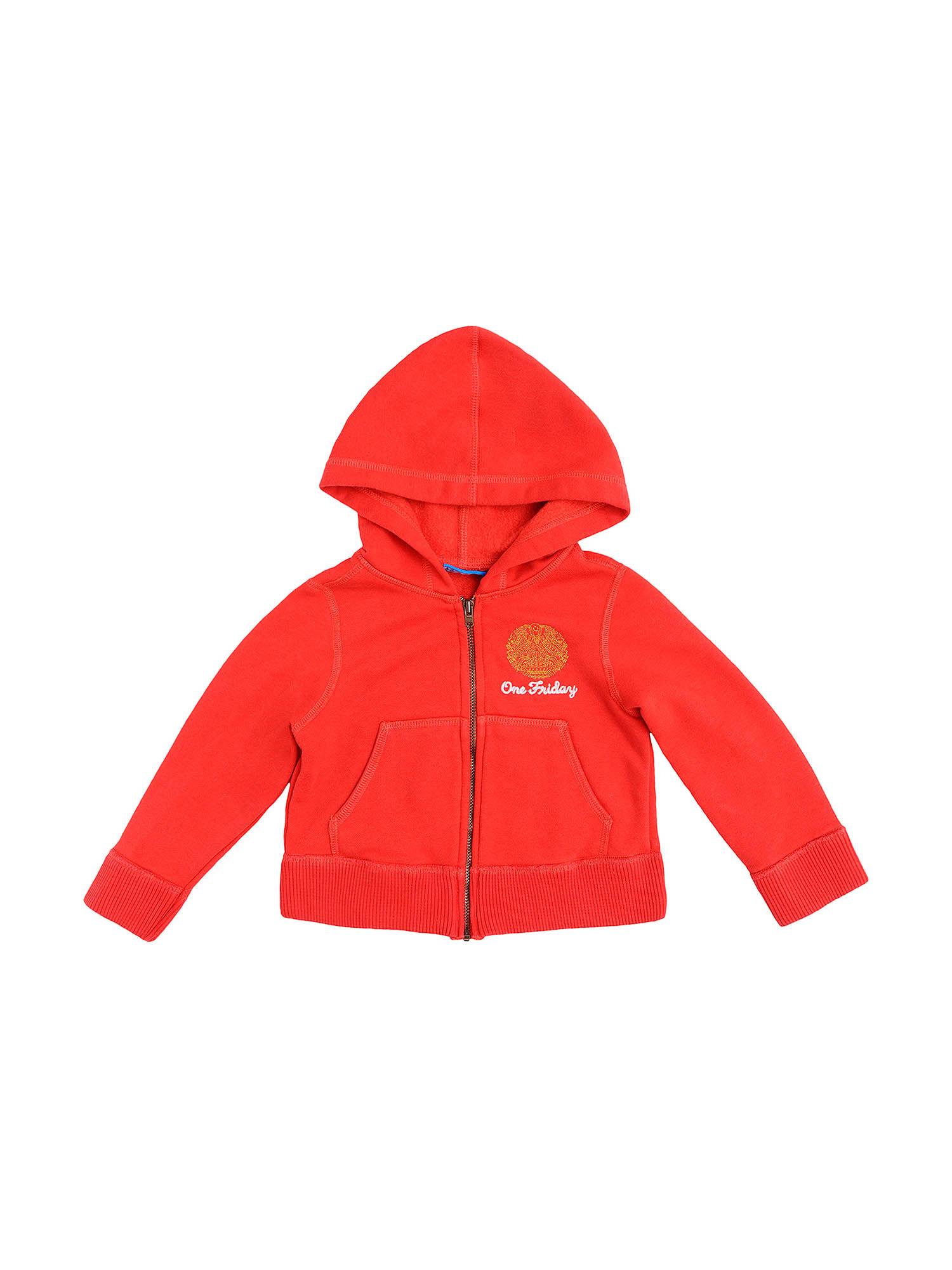 red solid hoodie