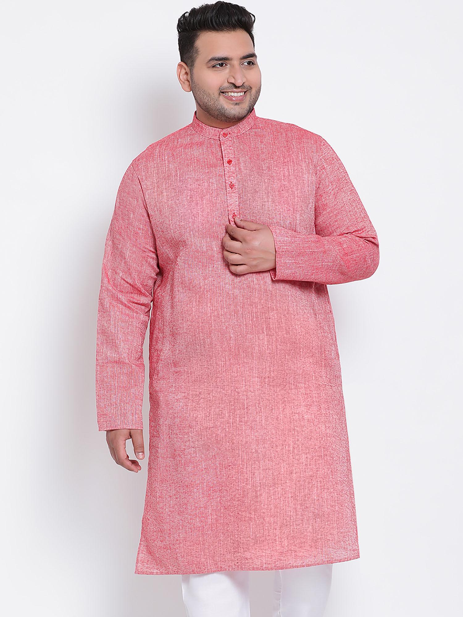 red solid kurta