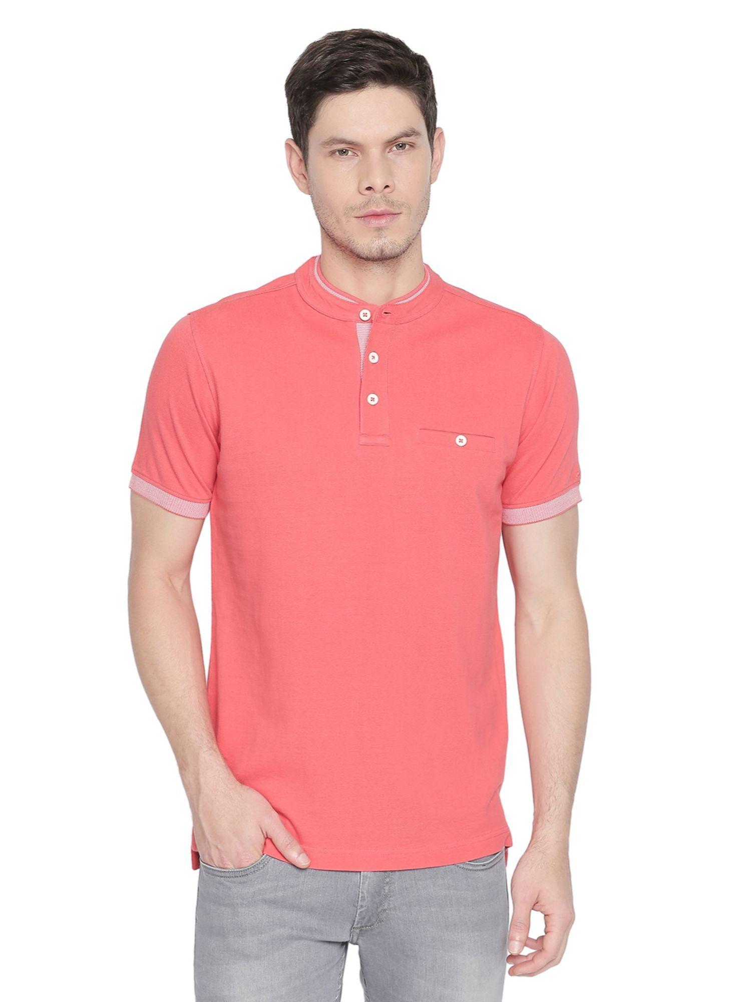 red solid polo t-shirt