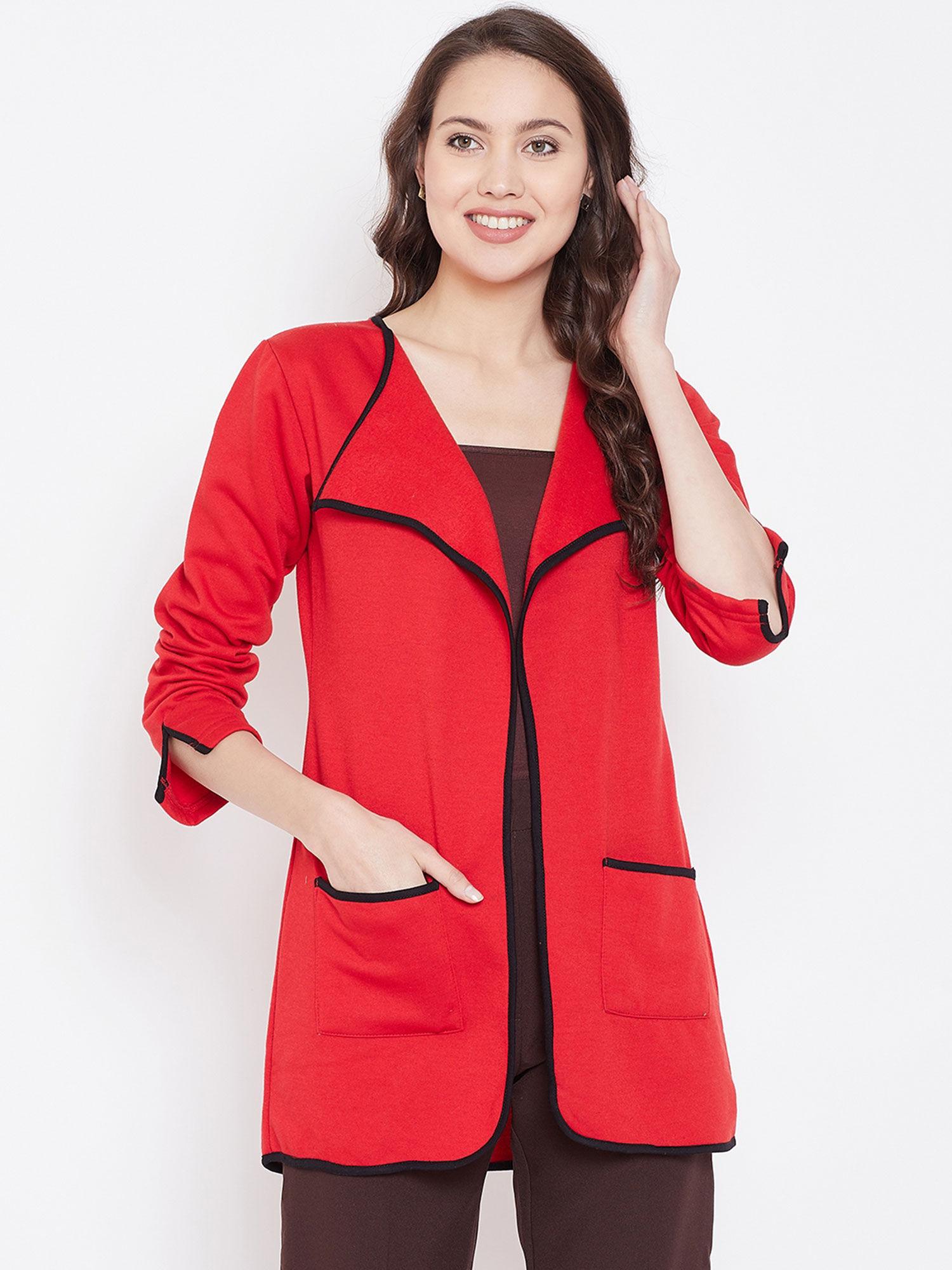 red solid shrug