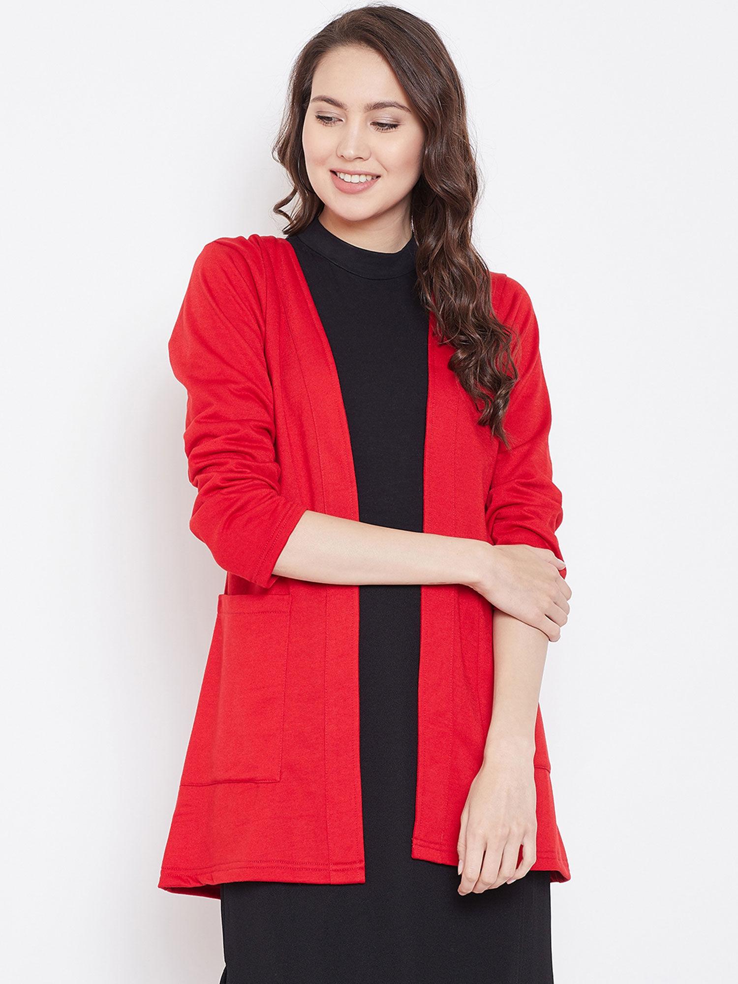 red solid shrug