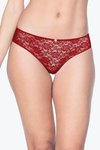 red solid women panties