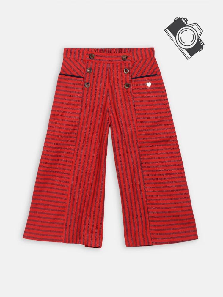 red striped regular fit trouser