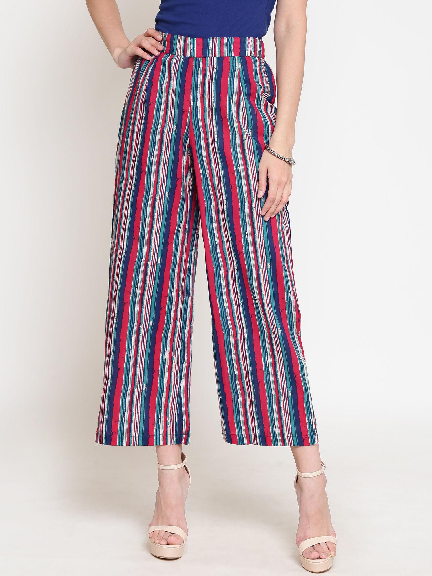 red stripes palazzos